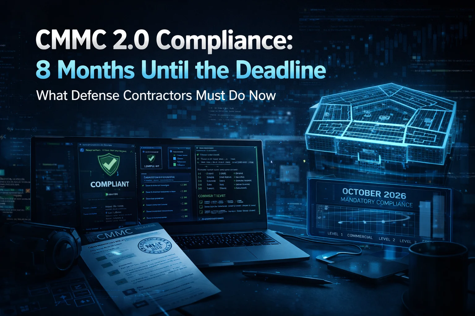 CMMC 2.0 Compliance: 8 Months Until the Deadline. What Defense Contractors Must Do Now